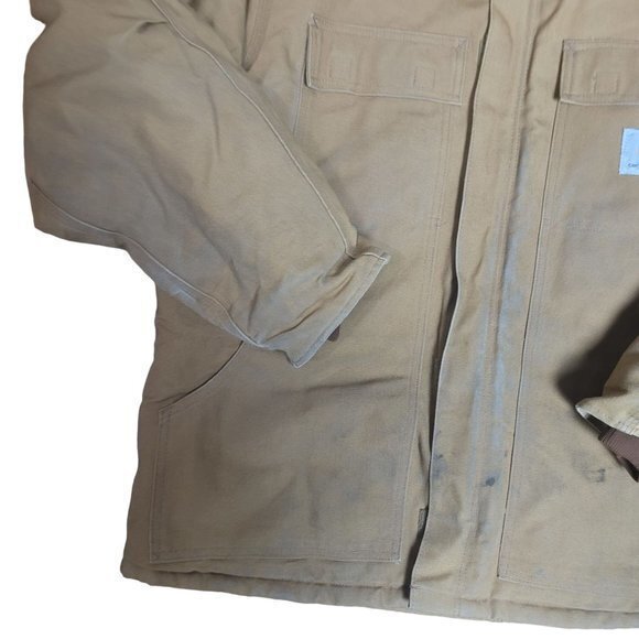 Carhartt Mens 46 Loose Fit Firm Insulated Traditional Coat - Picture 4 of 10